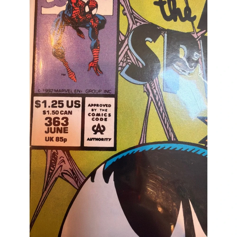Amazing Spider-Man 363 Marvel Comics 1992 Venom Carnage Conclusion Bagley Cover